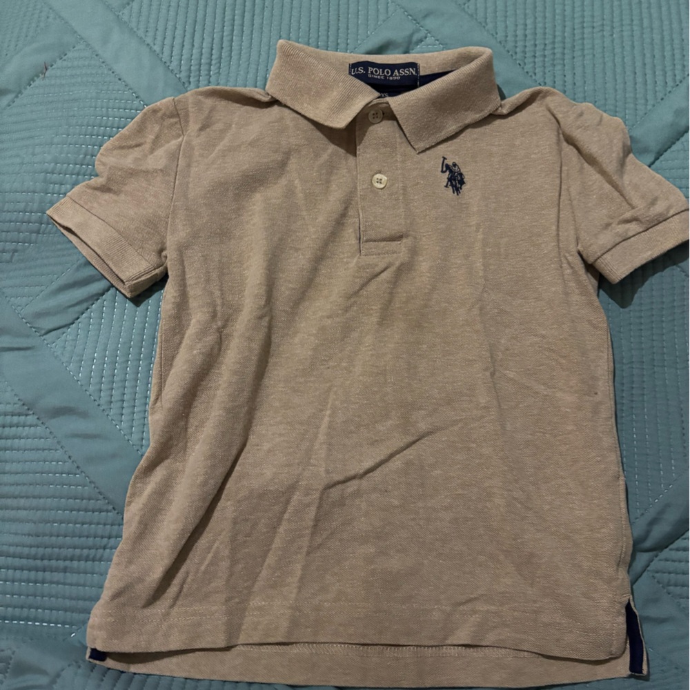 U.S. Polo Assn. Kids Tan Polo Shirt
